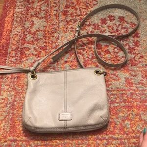 Gray Fossil Crossbodg